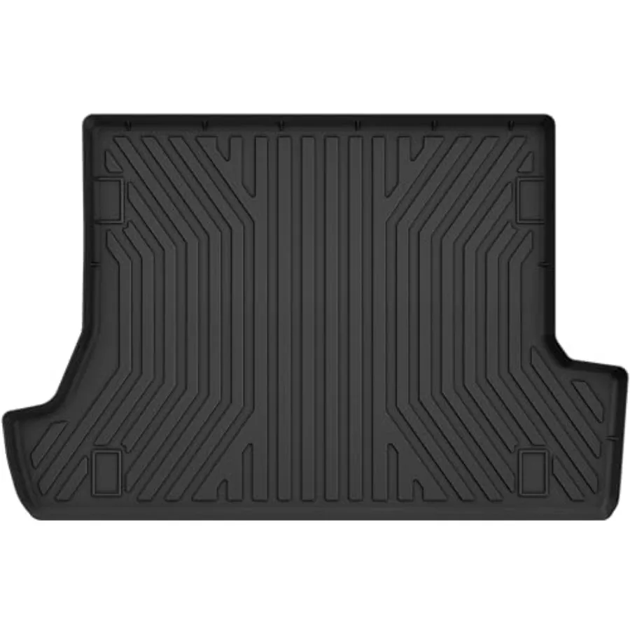 

Cargo Trunk Liner Floor Mat Compatible with 2010-2024 Toyota 4Runner with 3rd Row Seats, Unique Black TPE All-Weather Guard Car