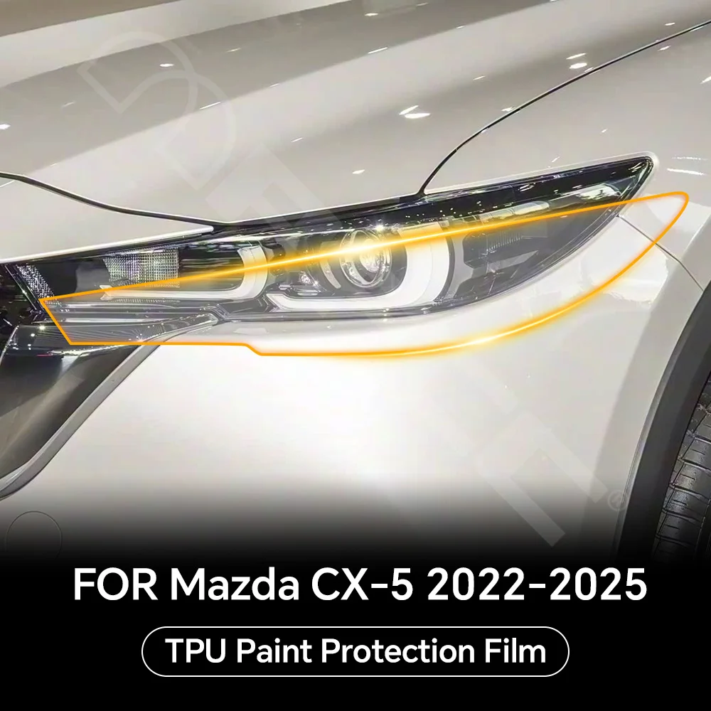 

Защитная пленка из ТПУ для фар заднего вида B C Pillars для Mazda CX5 CX-5 2022-2025, устойчивый к царапинам, предварительно вырезанный PPF, прозрачный бюстгальтер, устойчивый комплект