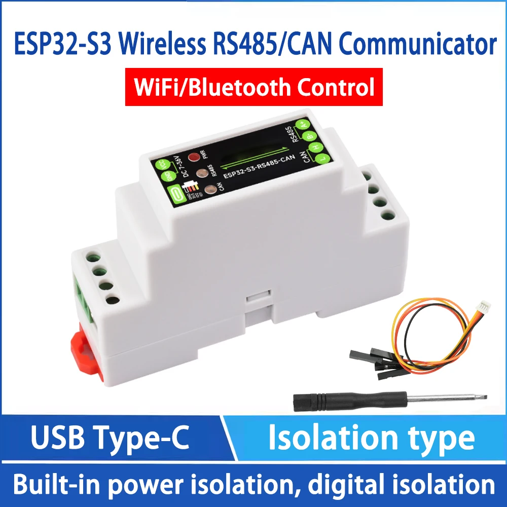 Industrial Grade ESP32-S3-RS485-CAN Development Board RS485/CAN Interface WIFI and Bluetooth Isolated Industrial Control Board