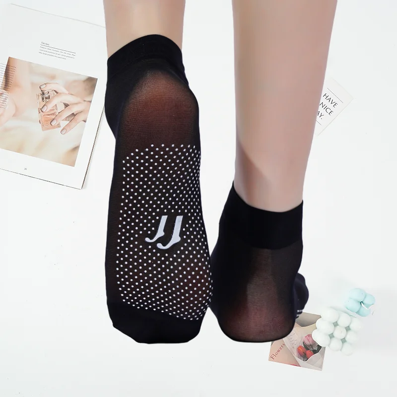 1 Pair Spring Summer Women Soft Socks Crystal Short Silk Socks Comfortable Stockings Ladies Ultrathin Breathable Female Sock