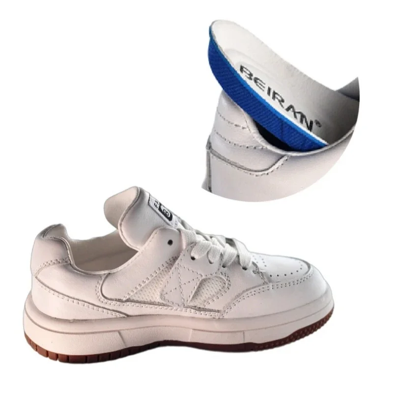 Zapatos de Skate de cuero de vaca para niños, zapatillas de deporte de cuero vacuno suave y transpirable para otoño y primavera, zapatos informales de cuero genuino para niños y niñas