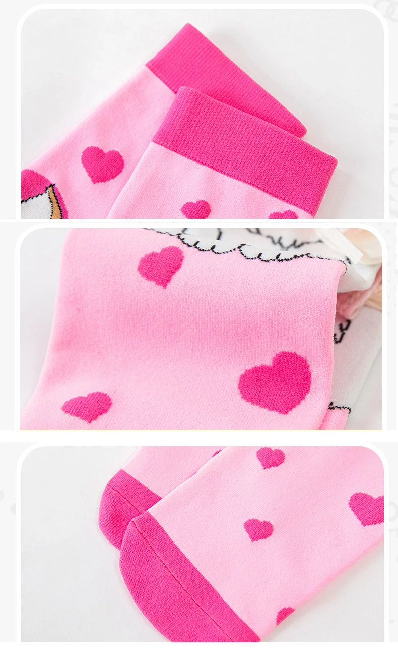 Cartoon-Hasen-Mädchen-Jungen-Strümpfe Lustige 3D-Großohren/Katze/Blumen Kindersocken Party Festival Kinder Lange Socken Kniehohe Socken – Detail 7