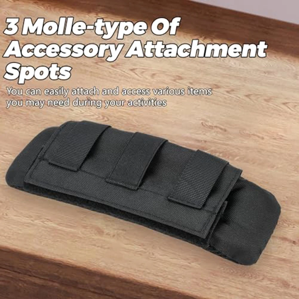 Easy To Add And Remove Cushion Shoulder Strap Molle-type Attachment Shoulder Strap Padl Thicker Padding Hiking Accessory