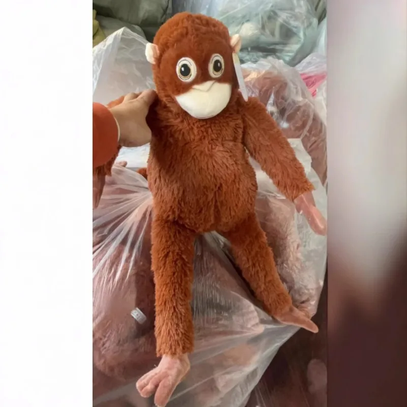 Simulation de singe orang-outan beurre, sac en peluche super doux, animaux en peluche, jouets Anime dessin animé, décor garçons et filles, cadeaux d'anniversaire oreiller