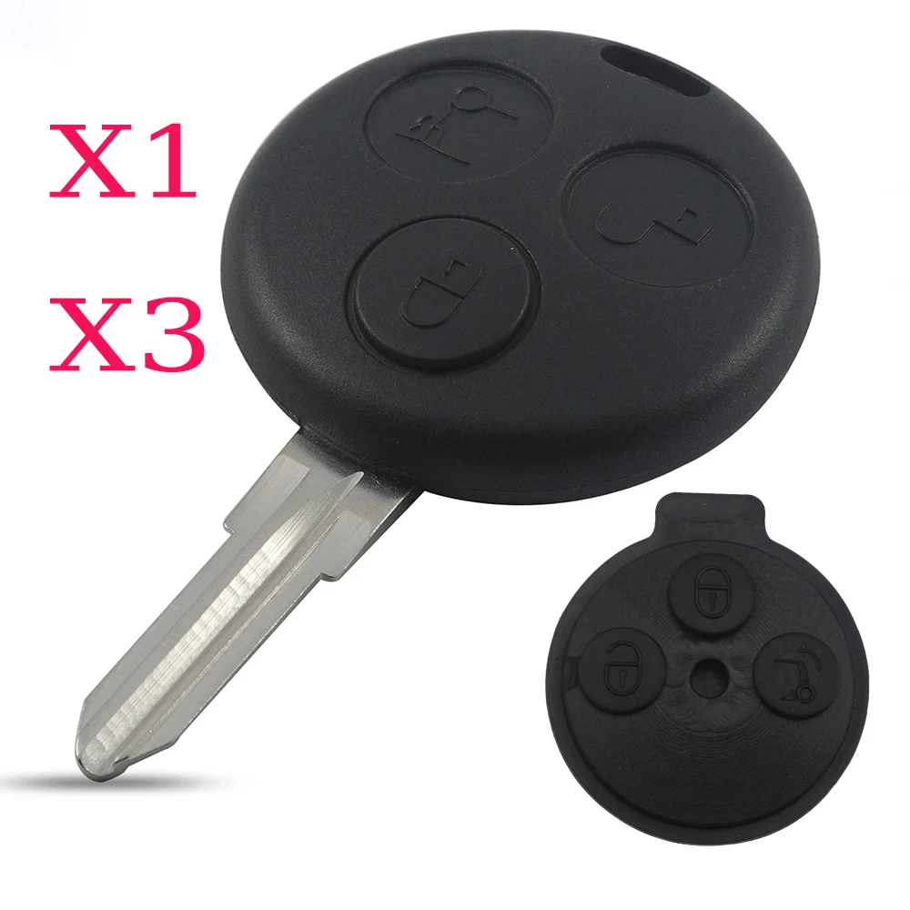 

Чехол-корпус для автомобильного ключа Jingyuqin X1 X3 (пустой, без чипа) для Mercedes-Benz Smart City Roadster Fortwo