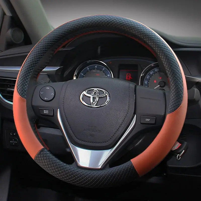 Accessories For Toyota Corolla Vios rav4 dual engine Rongfang Leiling car steering wheel cover four-season universal car handle
