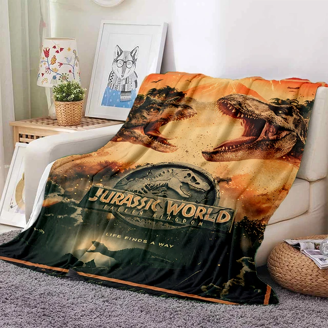 Jurassic world fleece blanket hotsell
