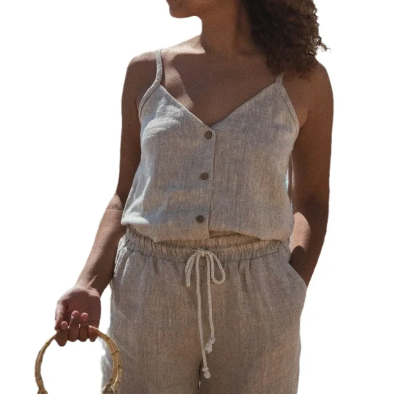 Sexy Lines: The Truth About This 100% Linen Sleeveless Button-Up Back Tank  Top