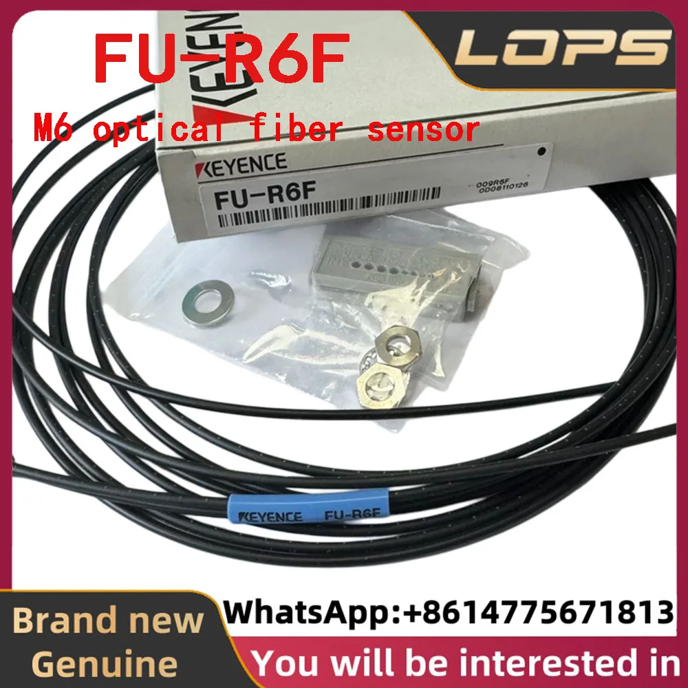 FU-R6F New Original KEYENCE Reflective type thread M6 optical fiber sensor,welcome to consult