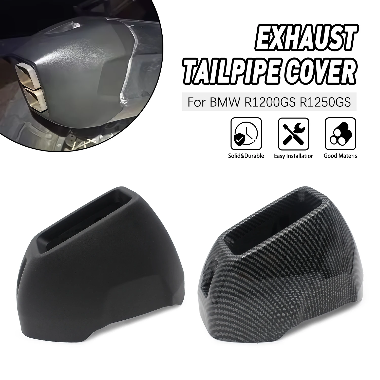 

Motorcycle Rear Exhaust Pipe Tail Cover Back Anti-scalding Accessories For BMW R1200GS R1250GS ADV 2013-2022 2023 2024 2025