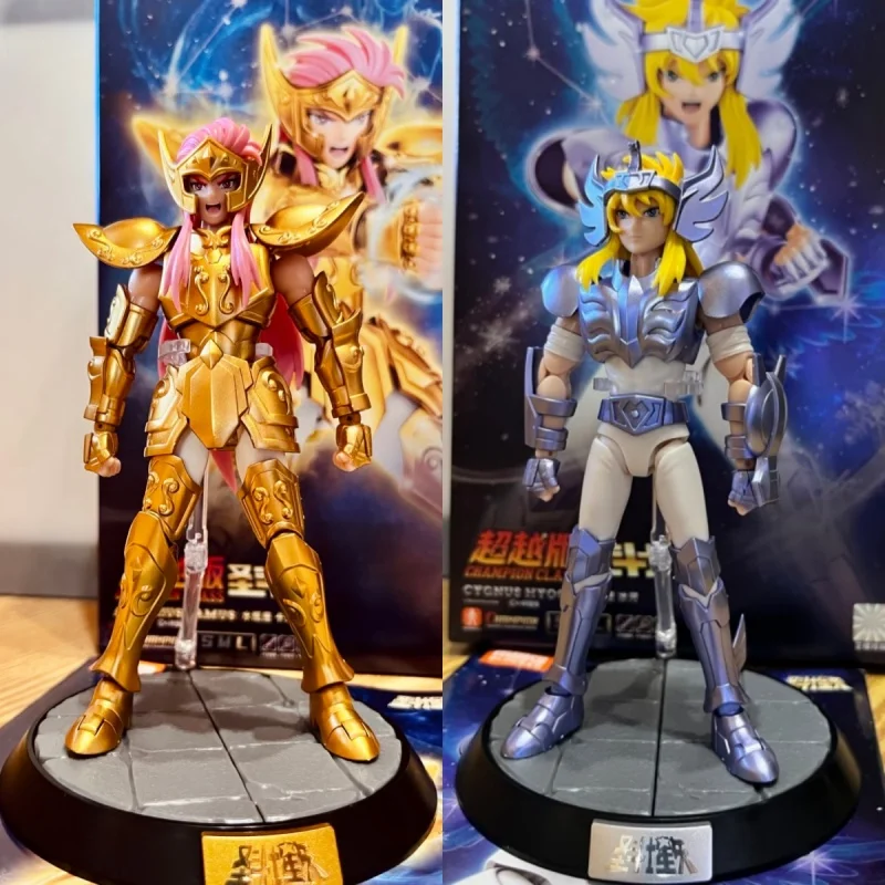 

In Stock Blokees Saint Seiya Beyond Version Aquarius Camus Cygnus Hyoga Action Figures Toy Assembly Figure Model Toy Kit Collect