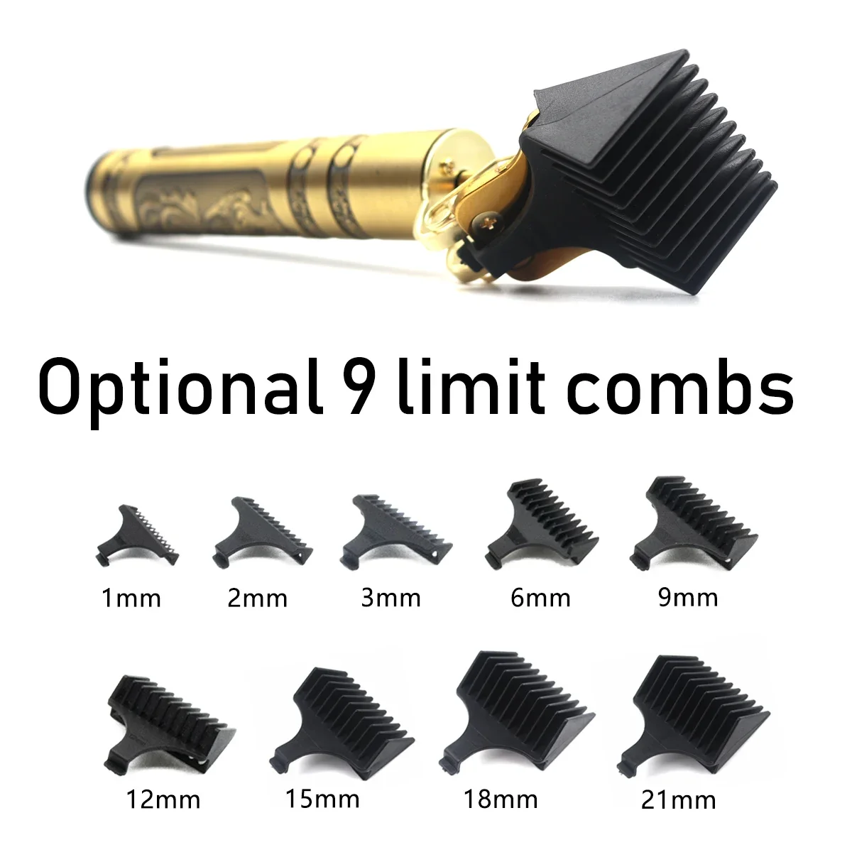 Professional Men's Hair Trimmer Machine  7500 RPM Metal Body Stainless Steel Blade T9 Hair Clipper Beard Trimmer