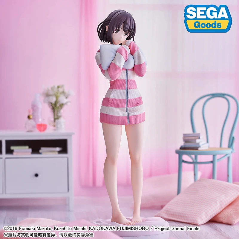 W magazynie oryginalna figurka Anime 22cm Saekano: jak wychować nudną dziewczynę Megumi Kato Model zabawki ozdoby prezenty