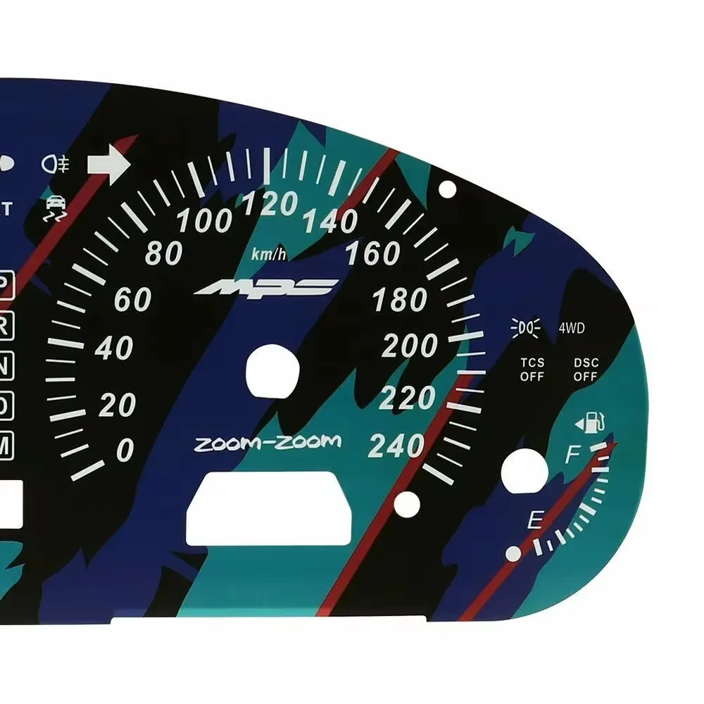 Gauge Face for Mazda 6 ZOOM-ZOOM For HKS + MPS Instrument Cluster 240KM/H