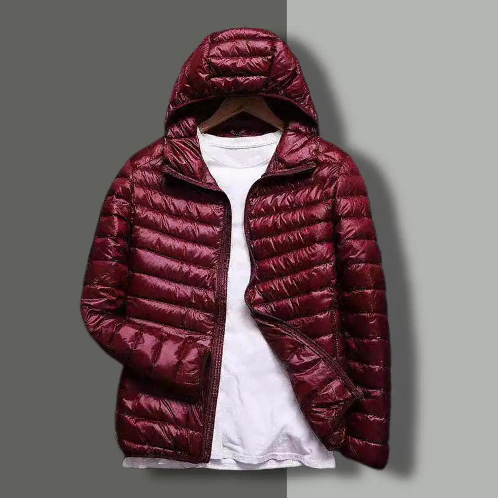 Abrigo acolchado de algodón para hombre, chaqueta con bolsillos y cremallera, a la moda, combina con todo