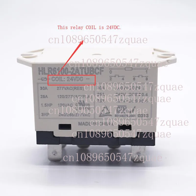 1PC HLR6100-2ATUBCF 24VDC Compressor Relay 6 Pins 30A