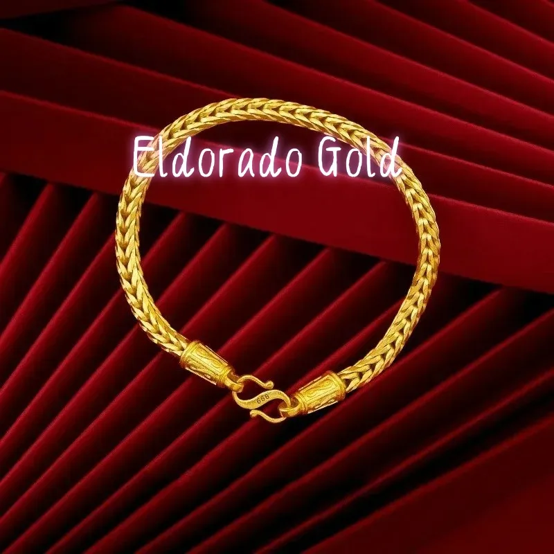 

Золотое колье Eldorado Gold 2025 (202518K) для мужчин и женщин, цепь «Драконья кость», колье из золота 750 пробы (AU750), эффектный подарок на удачу