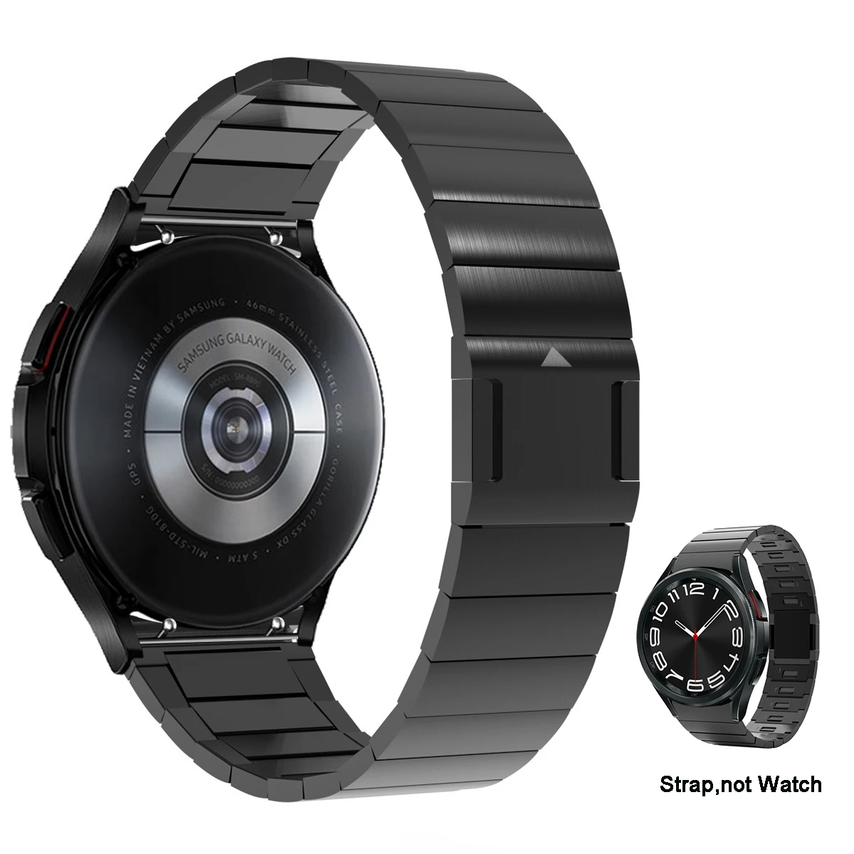 حزام من الستانلس ستيل لساعة سامسونج جالاكسي ، سوار الإفراج السريع ، كلاسيك 5Pro ، لا فجوة ، 6 ، 5 ، 4 ، 40 مللي متر ، 44 مللي متر