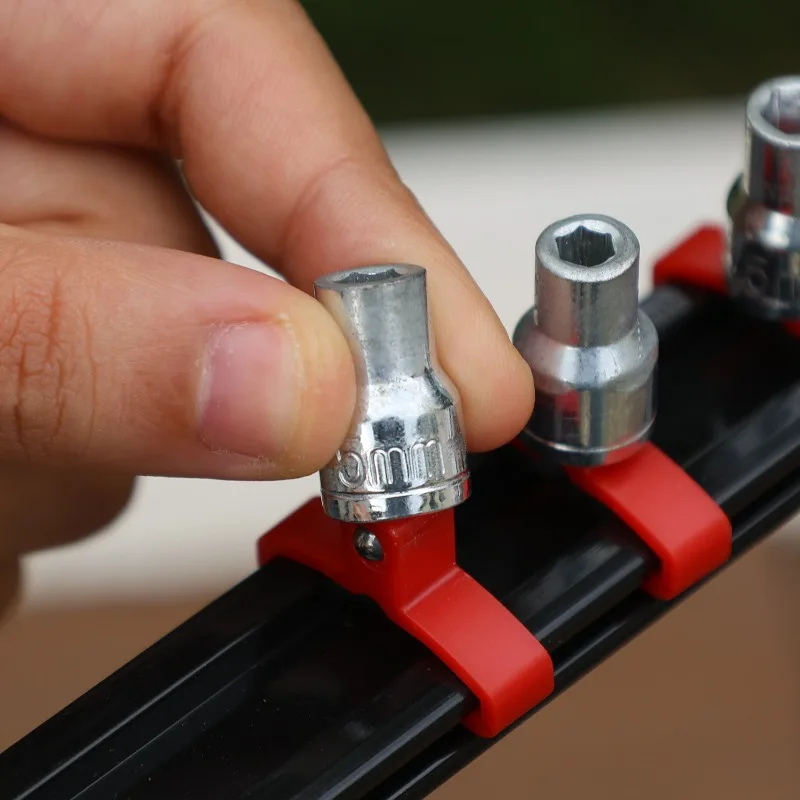 S/M/L 360 °   دوران مآخذ دوارة المنظم البلاستيك العالمي قابل للتعديل المقبس حامل قصاصة جدار وجع رفوف السكك الحديدية أدوات إصلاح