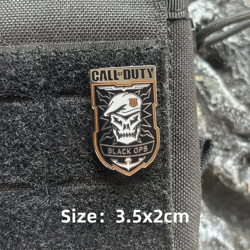 Call of Duty Metal Game Emblem Patch accessori tattici militari Morale Badge fai da te Hook and Loop Patch zaino Sticker