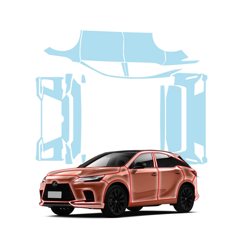 

PF suitable for Lexus RX paint protection film TPU transparent scratch-resistant kit car invisible transparent accessories