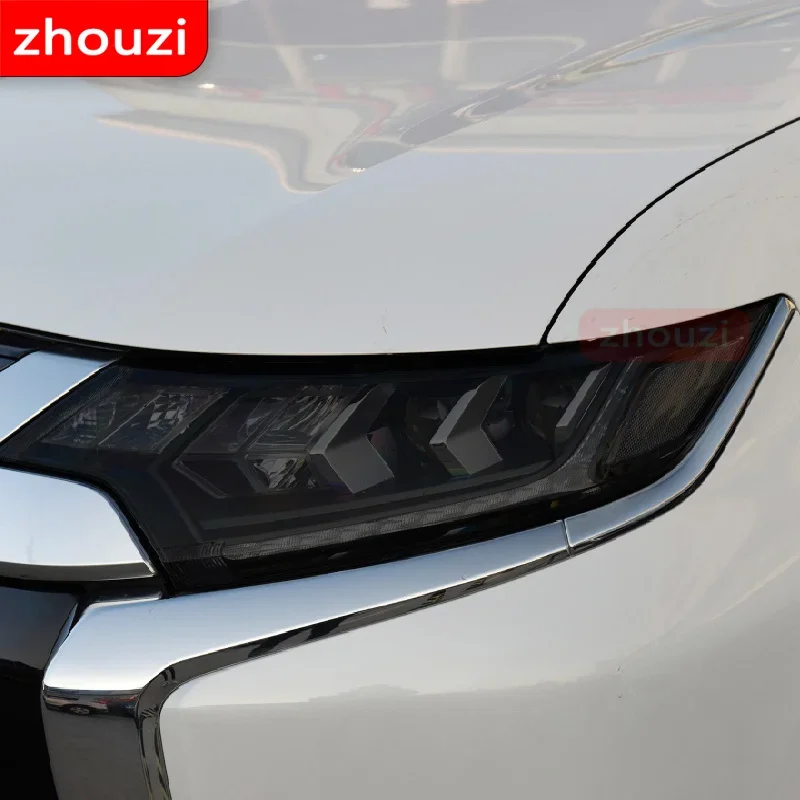 2 قطعة لميتسوبيشي أوتلاندر 2015-2020 سيارة العلوي تينت الأسود طبقة رقيقة واقية حماية شفافة ملصق من البولي يوريثان الملحقات #5