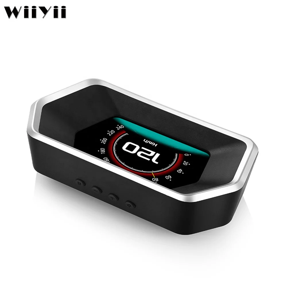 Cars P17 OBD2 Gauge PSI Universal HUD GPS Head up Display Multi-function Digital Speedometer Used Car Alarms Speedometer