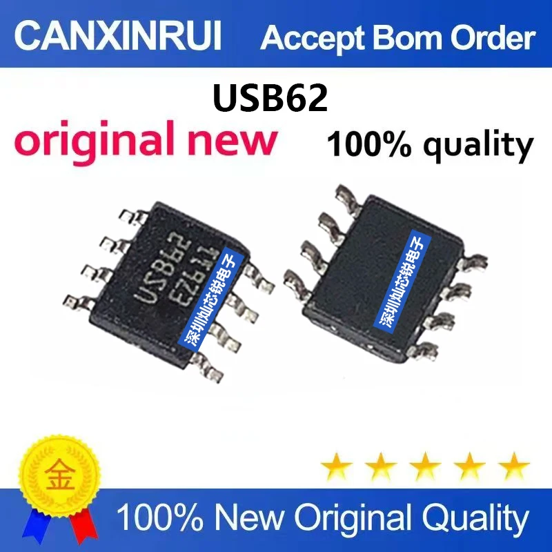 (5-100 Pieces) Brand New Original USB6B1RL USB6B1 USB62 SMD SOP8 Data Line Protection IC Chip for Electronics