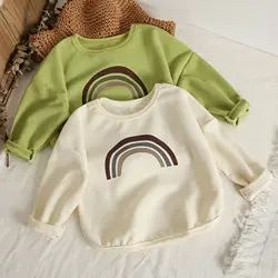 2022 Autumn Girls Boys Casual Long Sleeve T-shirt Baby Kids Children Pullover Top Tee