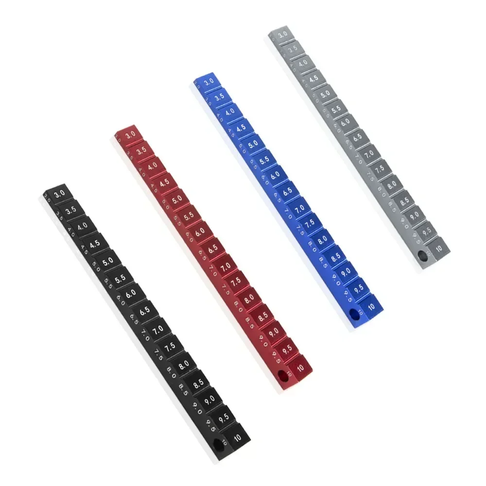 

Датчик высоты шасси из алюминиевого сплава 3‐10 мм, аксессуары для измерения высоты радиоуправляемого автомобиля для 1/10 RC Drift Car