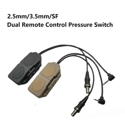 Airsoft Dual Remote Control Pressure Switch For DBAL-MKII PEQ 16A M3X WMX200 Flashlight Softair Weapon Light