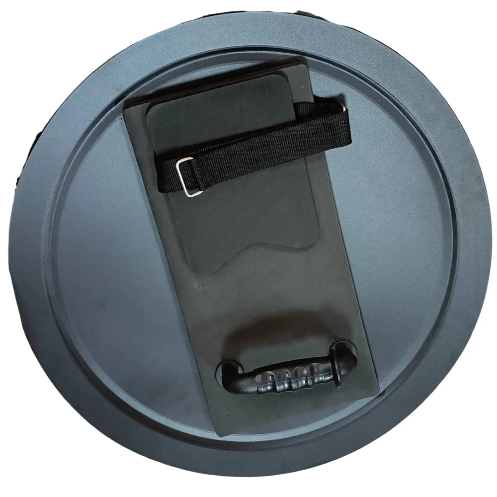 Metal Round Shield Aluminum Alloy Explosion-Proof Round Shield Campus Security Protection Security Equipment Self Defence Tool