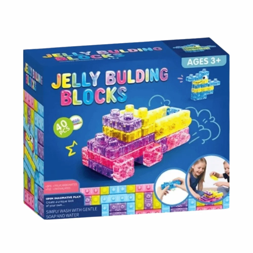 Table Decor Soft Jelly Jelly Building Blocks Flexible Stackable Squishy Building Blocks Rubber Twistable Soft Jelly Blocks Teens