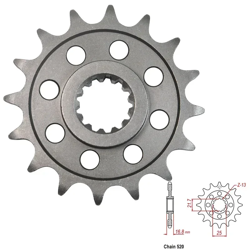 520 Motorcycle Front Sprocket For Honda CT700 CT700D CT700N 2014-2016 CTX 700 CTX700N 2014-2018  2012-2016 NC 700