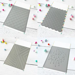 Raindrops Cover Diamond Stripes Circle Lattice Cutting Dies For DIY Scrapbooking Album Card Making Craft Decoration Knife Mold