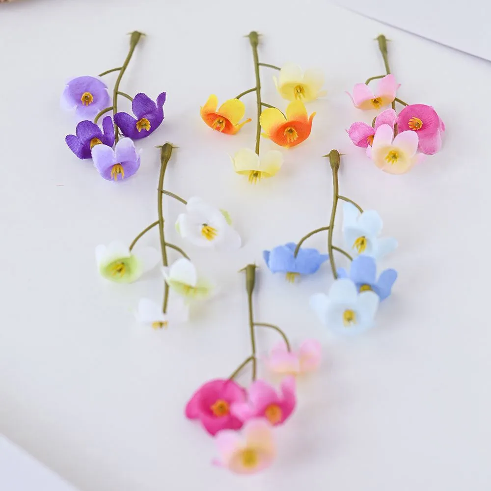 

Silk Artificial Flowers Campanula Hot sales Christmas Wedding Bridal bouquet Scrapbook Diy Gifts Home Garden Festival Decoration