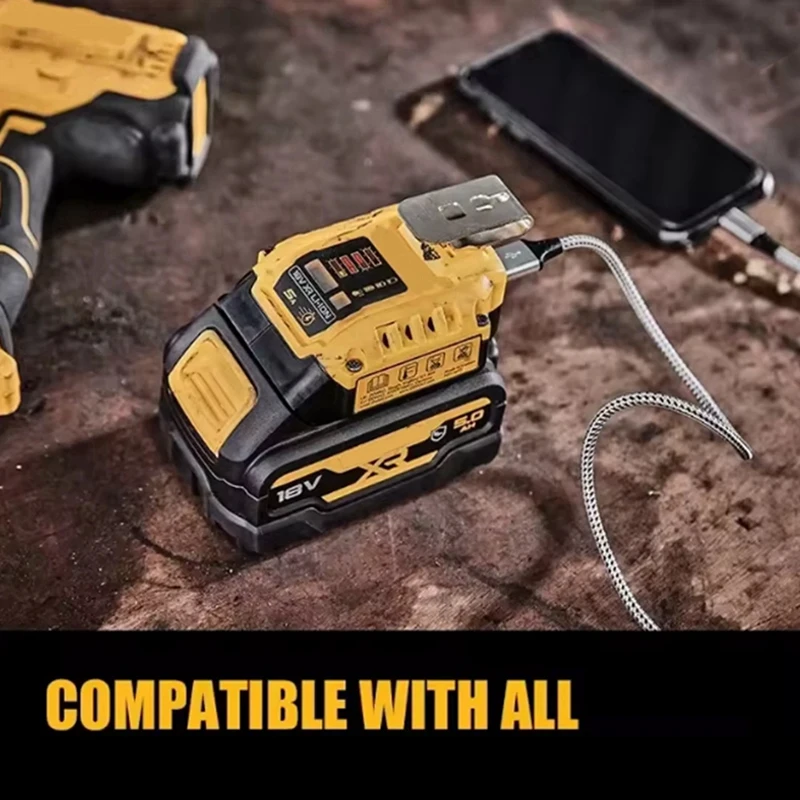 

For DCB094K-XE 20V MAX Lithium Ion XR USB Power Delivery Charger Power Tool Accessories USB-C Port Charger-ABLM