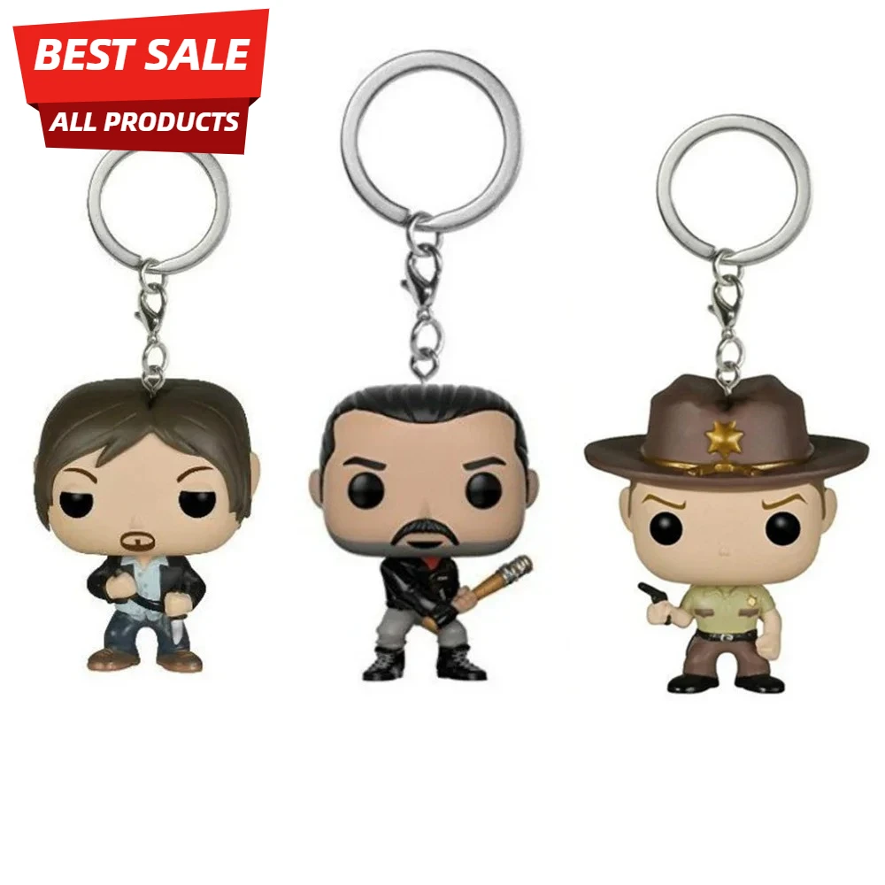 Negan Friday The 13th JASON VOORHEES Figuras de acción Rick Grime Daryl Dixon Llavero Juguetes Figura Regalo Juguetes