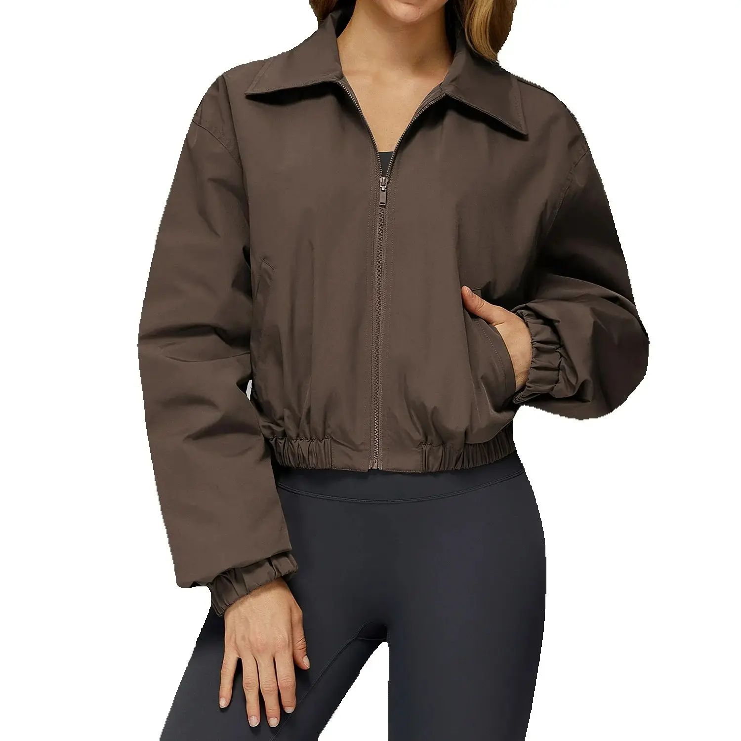 

Новая женская осенне-зимняя ветрозащитная и теплая спортивная стеганая куртка на молнии с логотипом на заказ, свободная куртка для альпинизма и бега на открытом воздухе