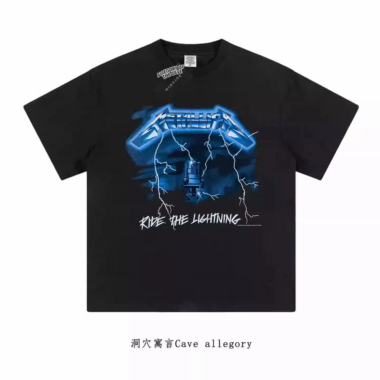 

Metallica Metal Products Rock Band American Retro Pure Cotton Printed Round-neck Short-sleeved T-shirts for Men and Women
