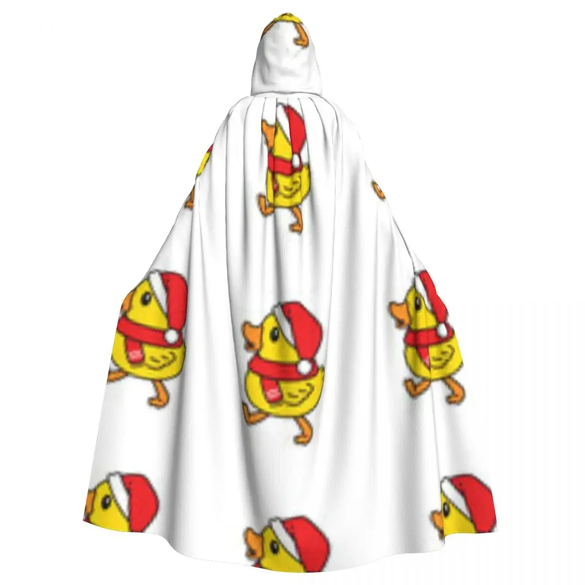 Kaczka z świątecznym wzorem płaszcz z kapturem płaszcz Halloween przebranie na karnawał wampir diabeł czarodziej peleryna suknia Party