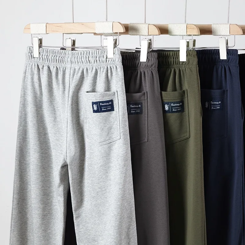 

Heavyweight Corduroy Spor Casual Sweatpants for Men Dstring Loose Fit Long Trousers Straight Leg Autumn Youth Faion