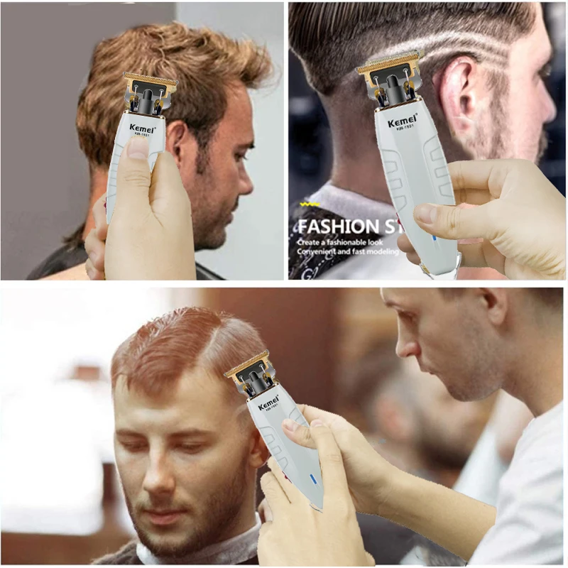 Kemei 1931-男性用電動バリカン,充電式および充電式バリカン,ブレード付き,ゼロ
