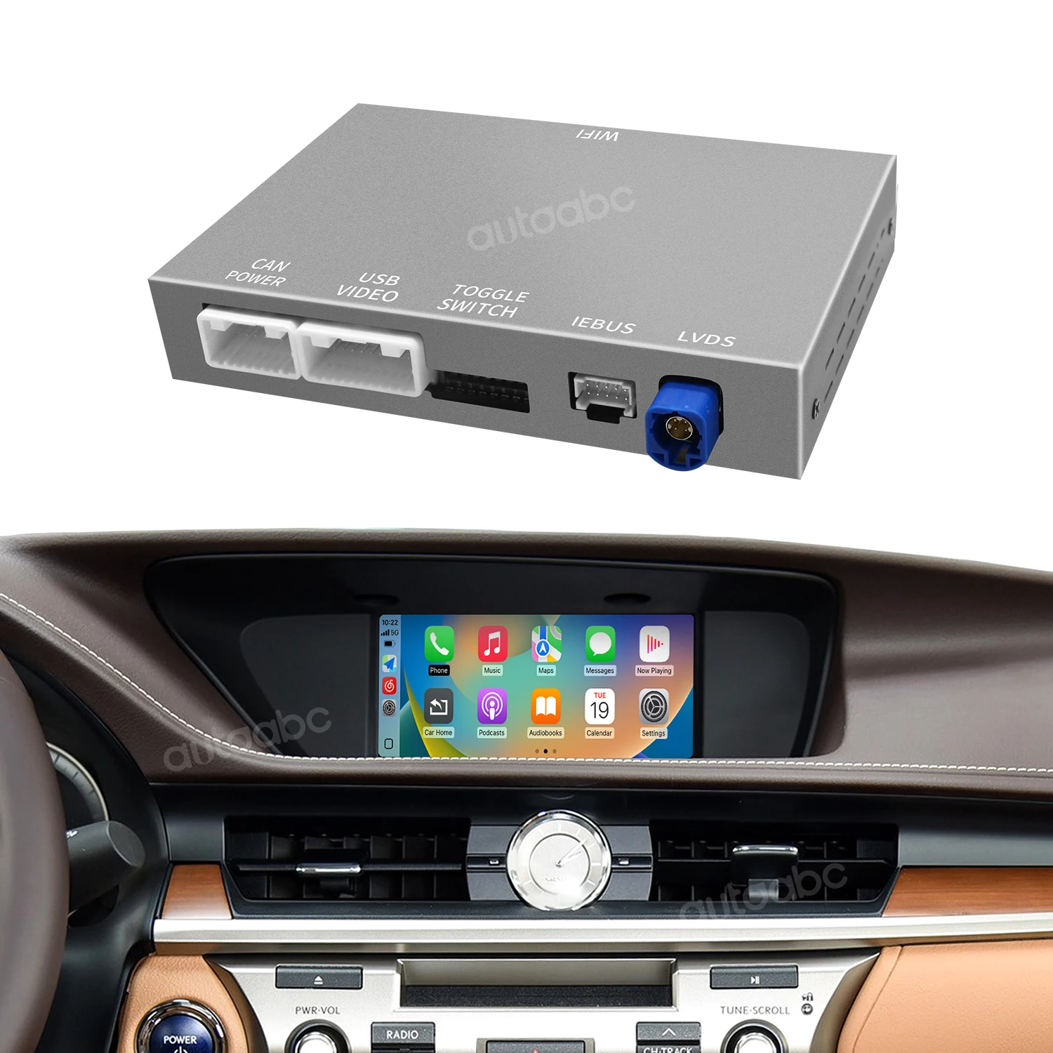 Wireless  Carplay For LEXUS CT200h ES GS IS205 LC LS LX NX RX Wireless Android Auto Interface Car Player Youtube