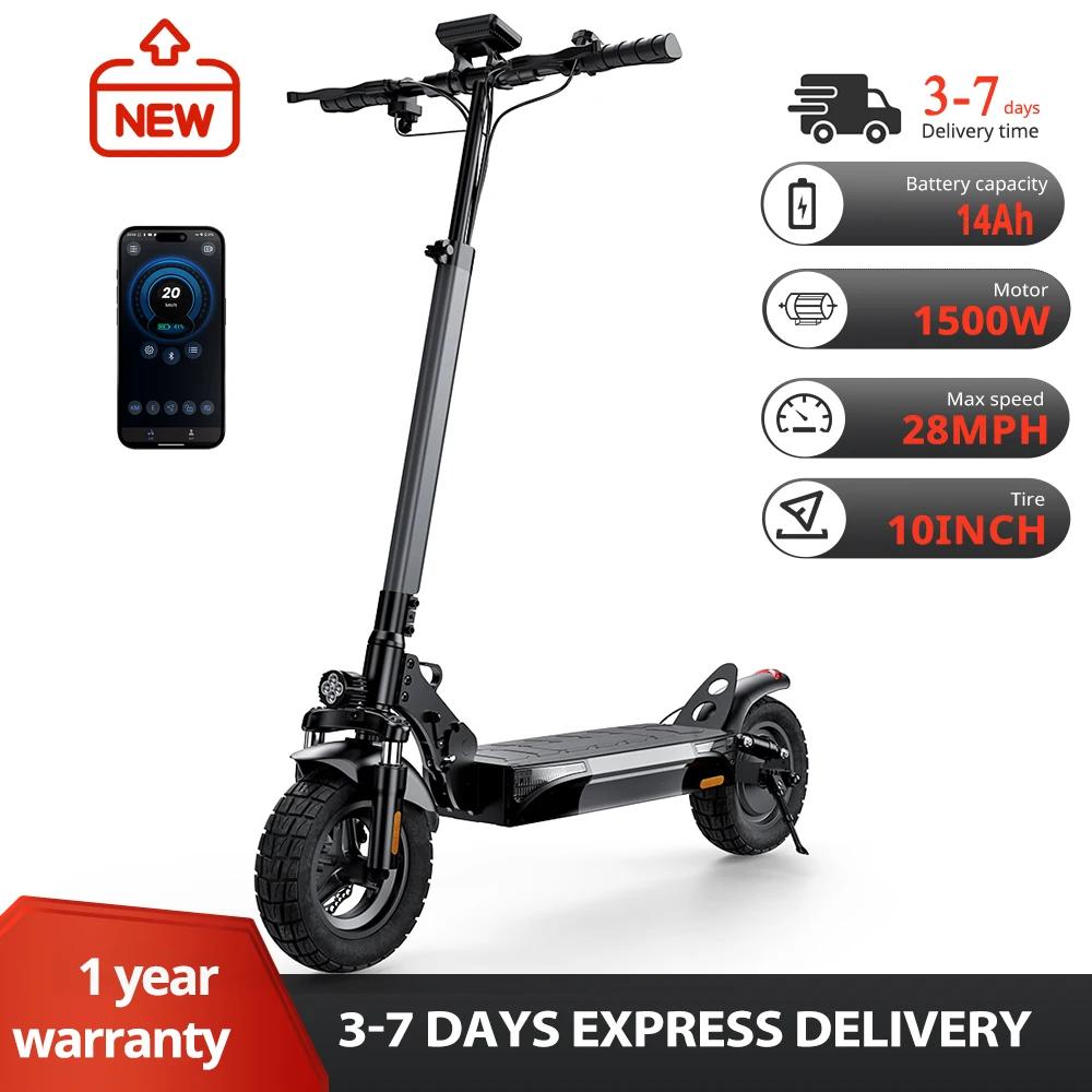 

Electric Scooters - 500W/1000W/1500W Adult Electric Scooter, 18/25/28 MPH Top Speed, 8.5'' /9.3'' /10'' Tires,21/28 Miles Long R