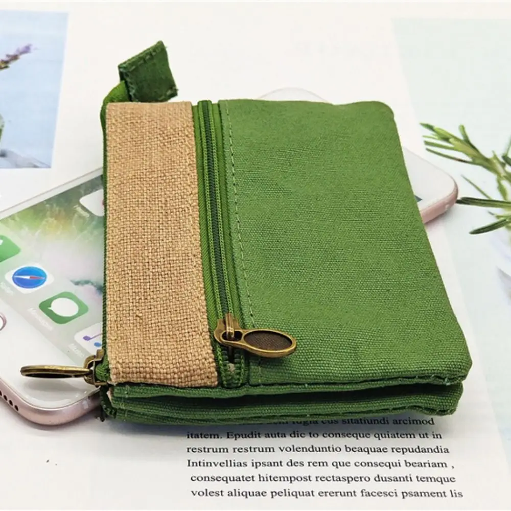 Durable Cotton Coin Purse Portable Wallet Change Money Organizers Women