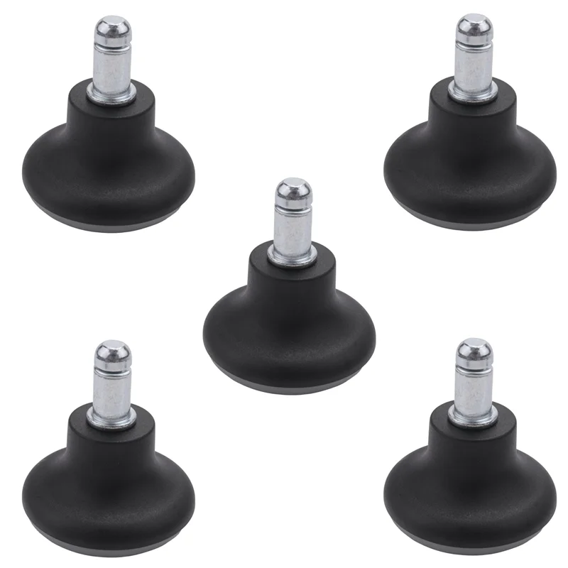 AA05 5Pcs Bell Glides Replacement Office Chair Wheels Stopper Office Chair Swivel Caster Wheels, 2 Inch Stool Bell Glides