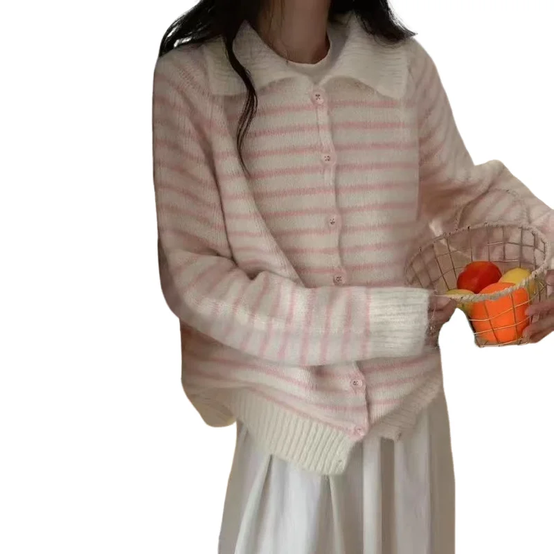 المرأة سترة فتاة تريكو الملابس للمرأة الملابس الشتوية سترة جديدة سترة تريكو القمم الخارجي السيدات البلوزات ملابس خارجية