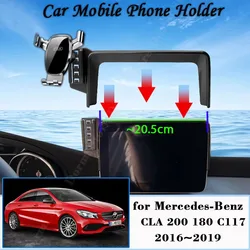 Supporto per cellulare per auto per Mercedes-Benz CLA 200 180 C117 2016 ~ 2019 2018 Clip per presa d'aria staffa per telefono accessori per supporto a gravità