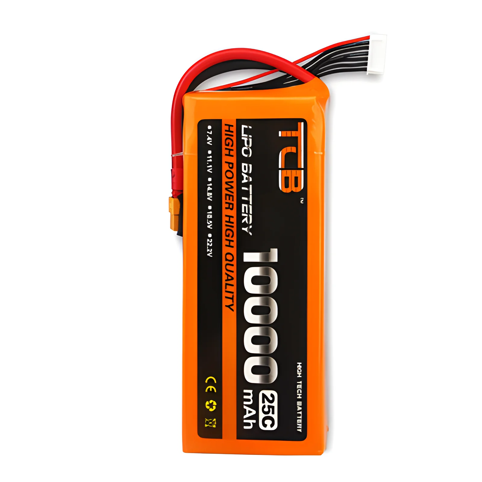 Batteria LiPo RC 2S 7.4V 3S 11.1V 4S 14.8V 5S 6S 22.2V 10000 mah25c 30 c35c 40 c60c agricoltura. Parti del Drone batteria per UVA Airch